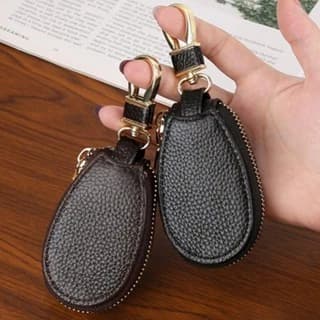 Chaveiro SUHU , Couro Com Zíper Para Carro , Bolsa De Moedas Clássica Gancho Universal , Homens E Mulheres