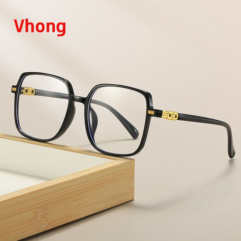 Óculos De Sol Vhong , Nova Moda , Armação Quadrada Grande , Sem Grau , Leitura , Computador , Feminino