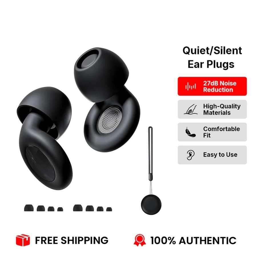 Tampões De Ouvido Avançados Com Redução De Ruído (Kit De 8 Tamanhos)-Proteção De Silicone Ultramacia Para Dormir | Confu