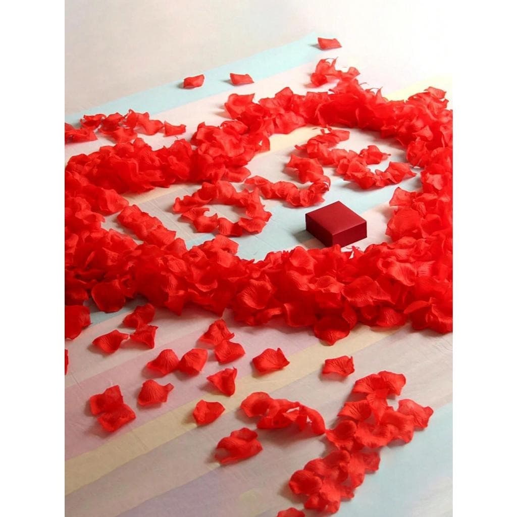 1000 Pétalas De Rosas Artificiais Brancas Vermelha Casamento Noivas Decoração Para Decoração Casamento Noivas