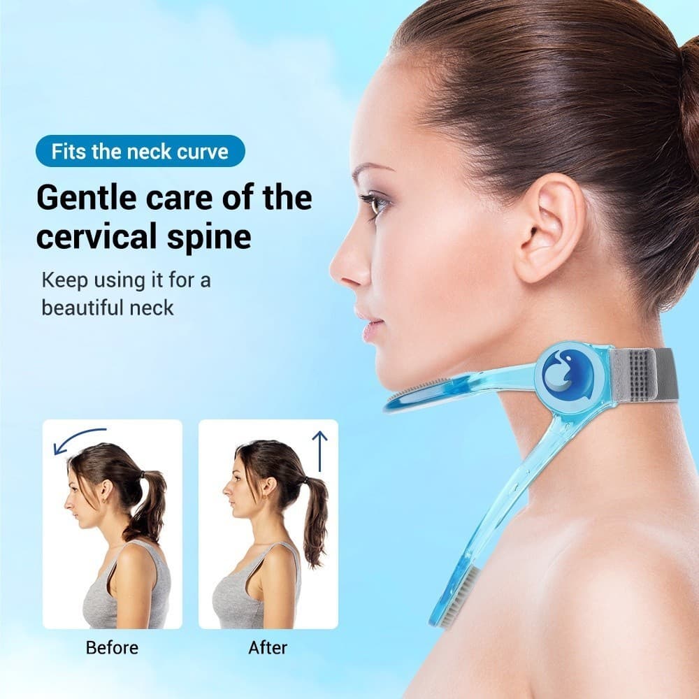 Cinta De Pescoço Dispositivo De Tração Cervical Postura Correção Cuidados Com O Massagem No