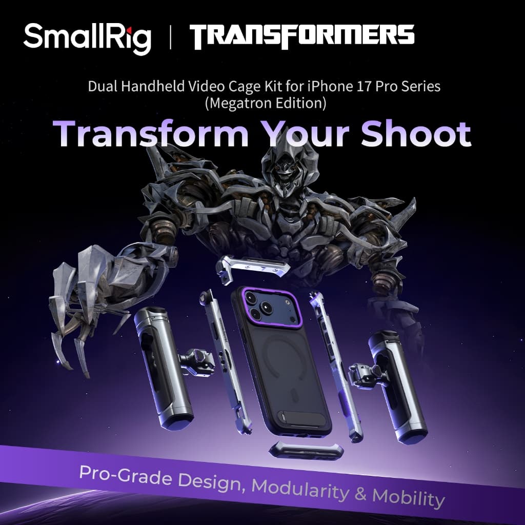 Kit De Vídeo Portátil Duplo SmallRig Para iPhone 17 Pro Max/(Megatron Edition) # 5584 5585