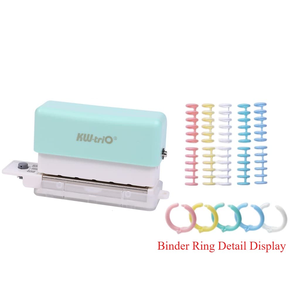 Punções De Papel Perfurador De 6 Furos Mini Cute Puncher Portable Hole for Paper Crafts Planners Binders 2 Folhas Capacidade 5 Cores Disponíveis