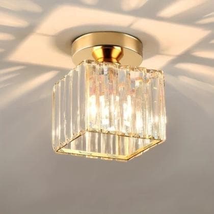 Lâmpada De Teto De Cristal Moderna Simplicidade Corredor Sala Estar Varanda Quarto 3 Cores 85V-256V.