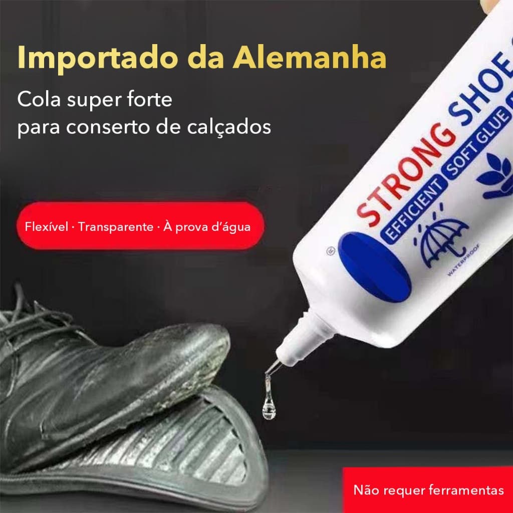 Cola Profissional para Reparo de Sapatos – Alta Temperatura e Alta Resistência para Solas Esportivas