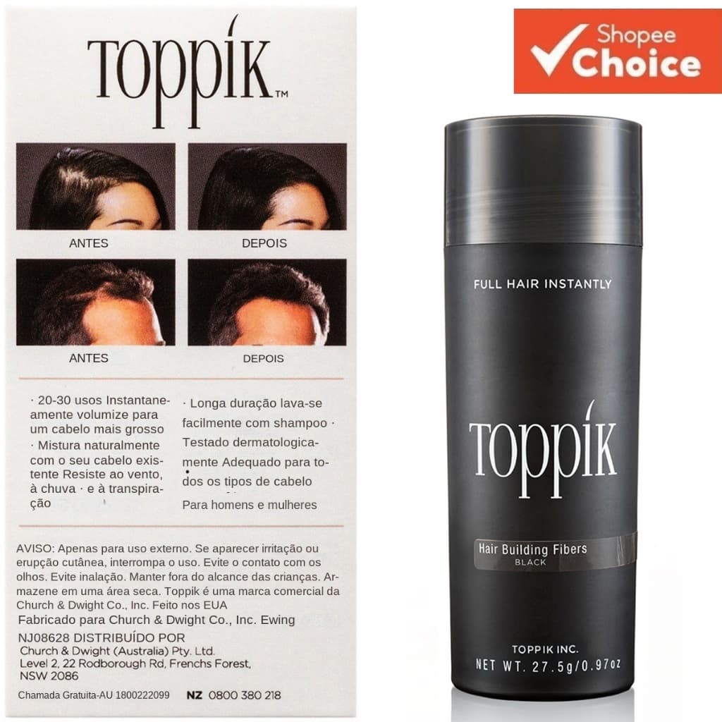 Bun Powder TOPIK Garrafa Dupla Melhora Rapidamente Pó de Fibra Secreta para Reparação de Cabelo Escondido