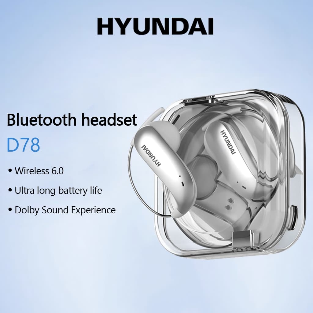 Hendai D78 Fone De Ouvido Intra-Auricular Sem Fio Novo Bluetooth 6.0 Bateria De Longa Duração Redução De Ruído