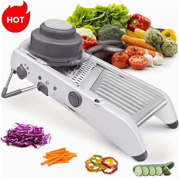 Mandolin Fatiador Profissional Aço Inox 18 tipos Cortador De Legumes Mandoline Profissional 18 tipos de corte Mandolin
