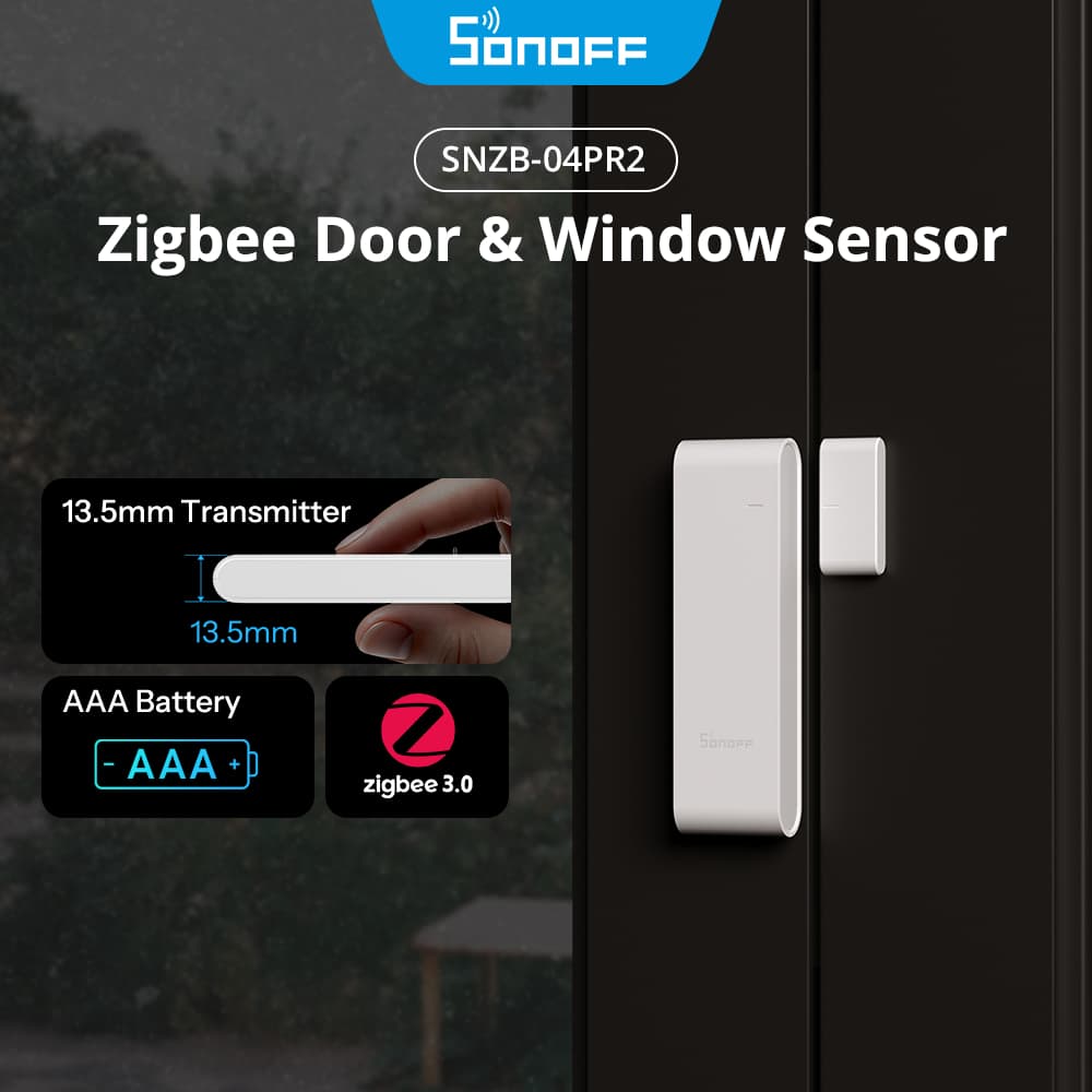 SONOFF SenseGuard DW Gen2 Zigbee Sensor De Porta/Janela SNZB-04PR2 Alertas De Violação De Segurança Ativa Automação Inte