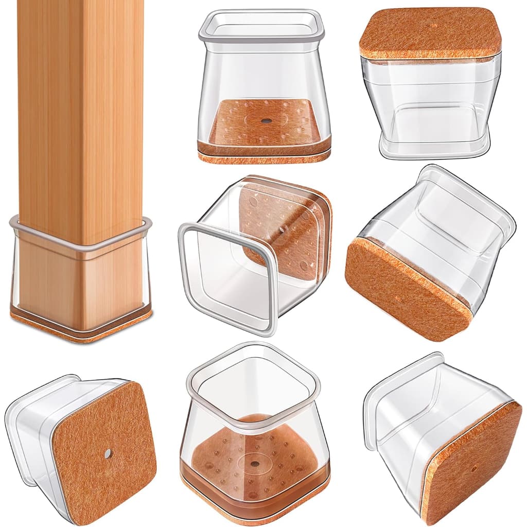 Kit 48/32/16 Peças Protetor Para O Pé Da Cadeira Mesa De Silicone Redução de Ruído Mesa Cadeira Pé Capa