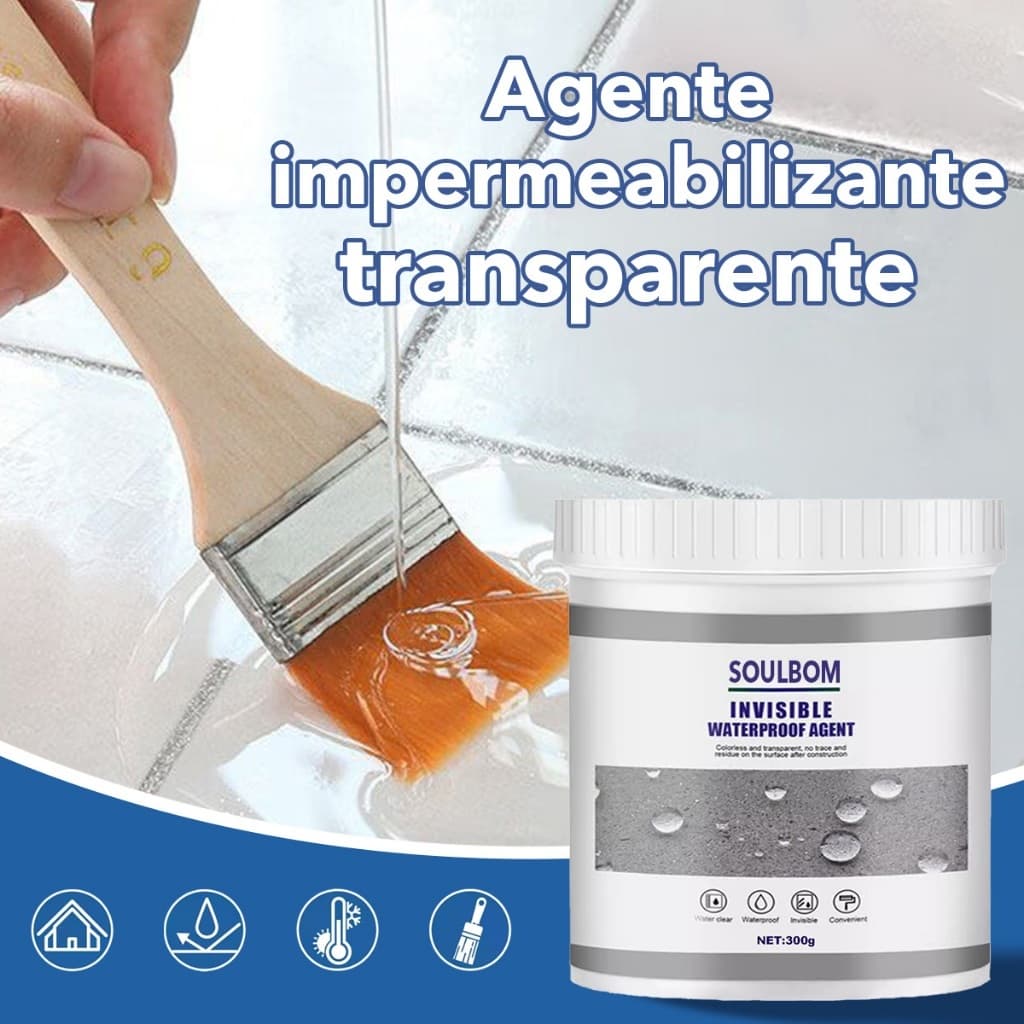300g de tinta transparente impermeável invisível, cola para reparo de parede