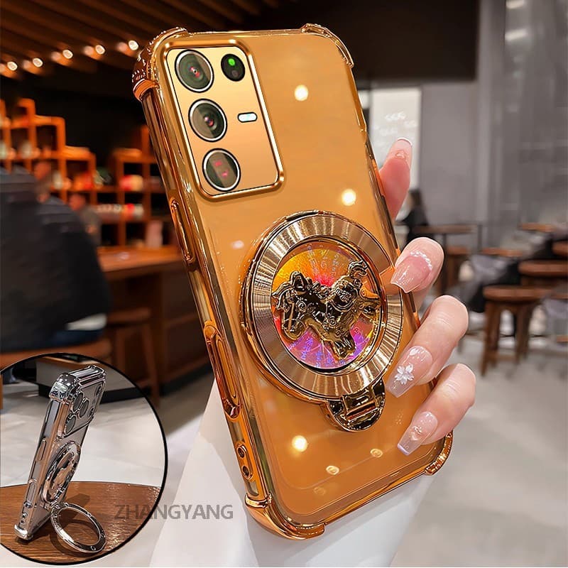 Capa Para infinix note 50 Pro 50S 50X Avançada Transparente Anti Queda De Telefone Estética 3D Desenho Animado Laser Sup