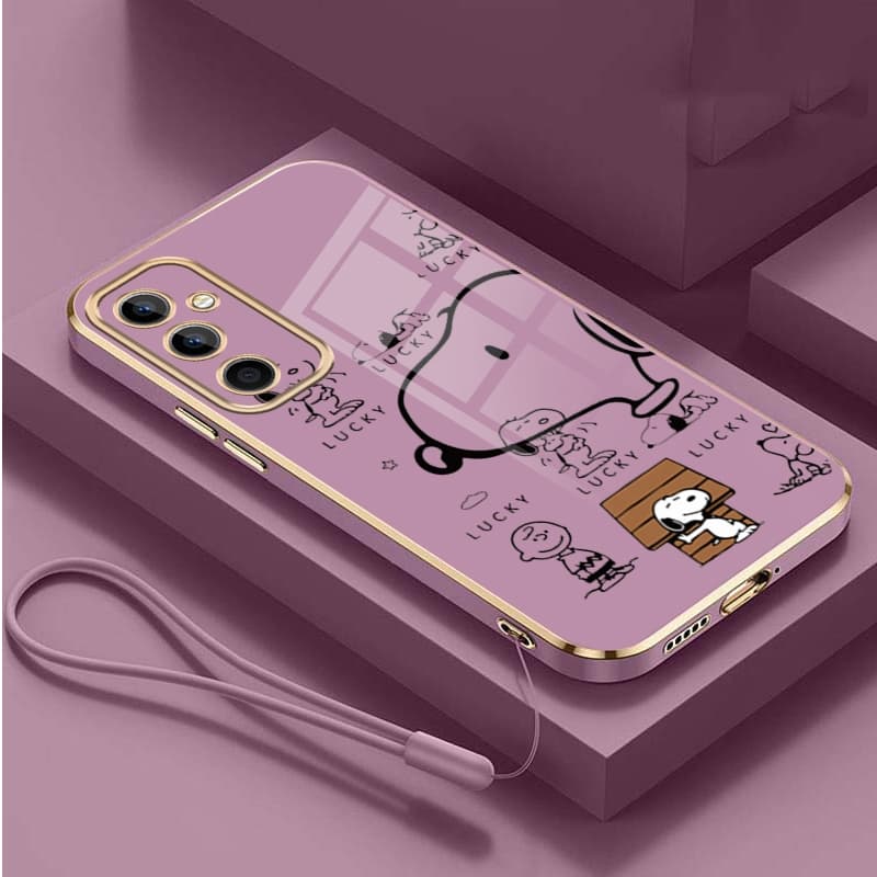 Samsung Galaxy A17 5G A07 A37 A57 5G Bonito Snoopy Doce Cor Capa Traseira Macia Proteção Anti Queda Caso De Segurança