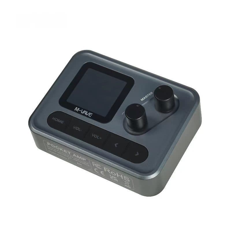 Mini Guitarra/Baixo , Tela Colorida LCD De 1.54 Polegadas , Bateria De 1450mAh , Controle De APP , Processador De Efeito