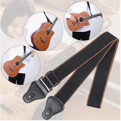 Correia para Violão e Guitarra com Porta Palhetas – Conforto e Praticidade no Palco