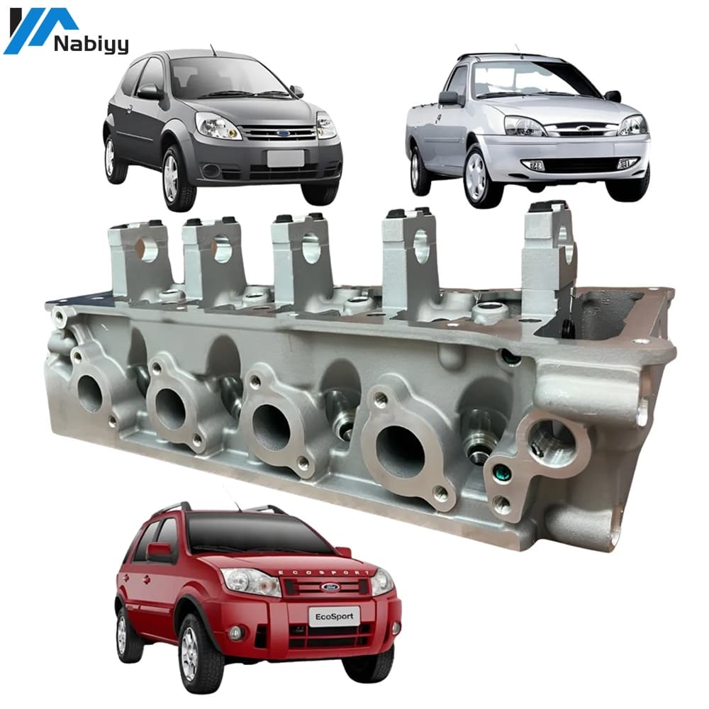 Cabeçote Motor Ford Zetec Rocam 1.6 8v Gasolina Novo Compatível com FORD FIESTA/ECOSPORT/KA/ESCORT