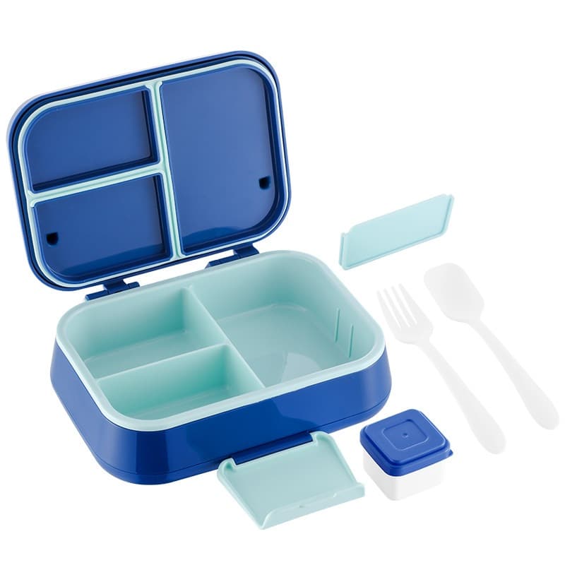 Lancheira Bento Para Crianças , Caixa À Prova De Vazamentos Meninos E Meninas Com 3/4/5 Compartimentos Sem BPA Máquina D