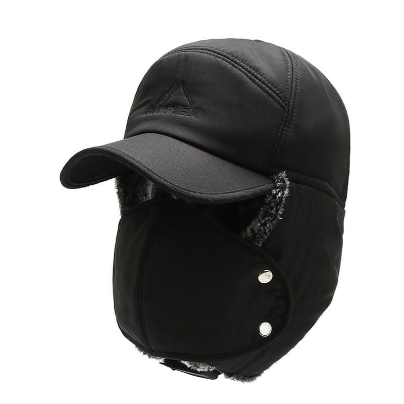 K242 Chapéu De Inverno Novo Lei Feng Masculino Elegante Bonés Proteção De Ouvido Quente À Prova De Vento Piloto Boné De