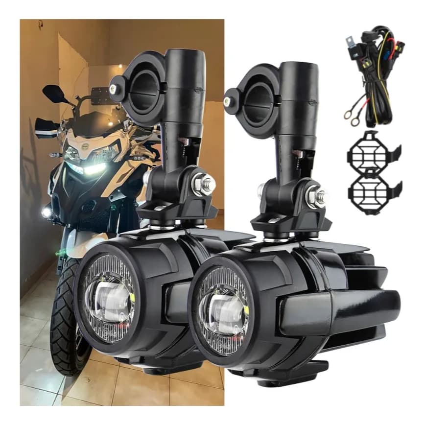 Farol Milha Auxiliar Led Bmw G650 F800 850 Gs R1200 Gs Gs1250 r1300 gs1300 big trail