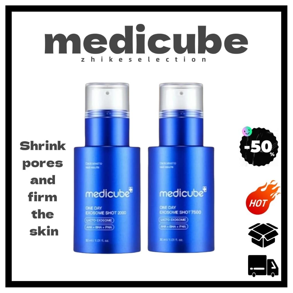 5.5 [Medicube] Injeção Zero Exosome 7500PPM 30ml/Tiro 2000PPM 30ml | Soro Antienvelhecimento , Reparador De Pele , Hidra