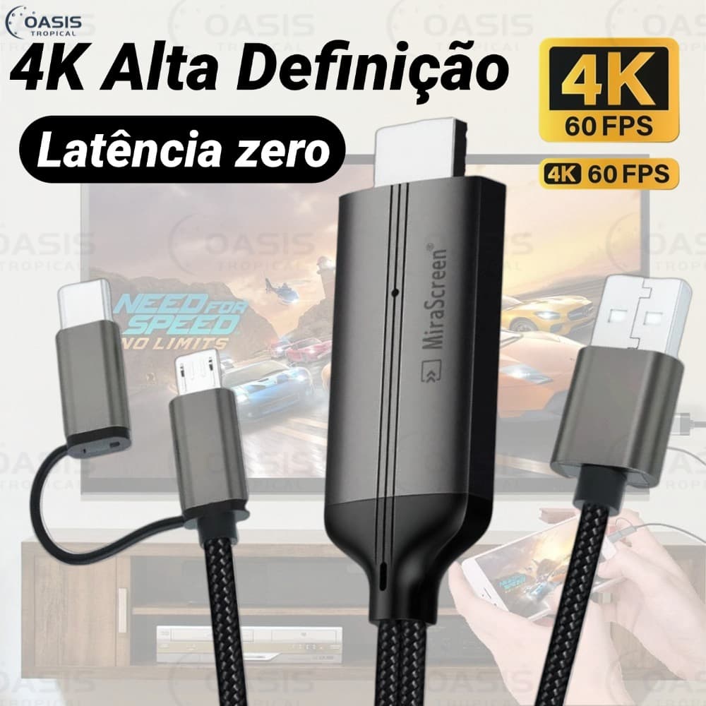 LD36 HDMI USB C Adaptador 4k 2 Em 1 Conversor Para Dispositivo Android Compatível Com, tipo-c, HD, zero latência