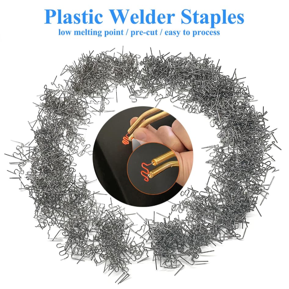 500 Peças 0.8mm Grampos De Grampeador Quente Para Kit De Reparo De Soldador De Plástico De-Choque De Carro
