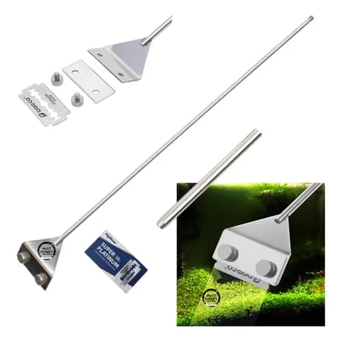 Raspador De Aço Inoxidável De 66 Cm Para Aquários Marinhos Ou Frescos