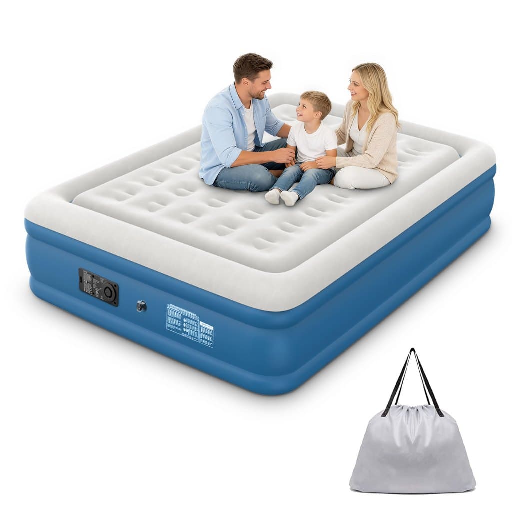 Colchão Inflável Casal Queen 205x155x36 com Bomba Elétrica Embutida