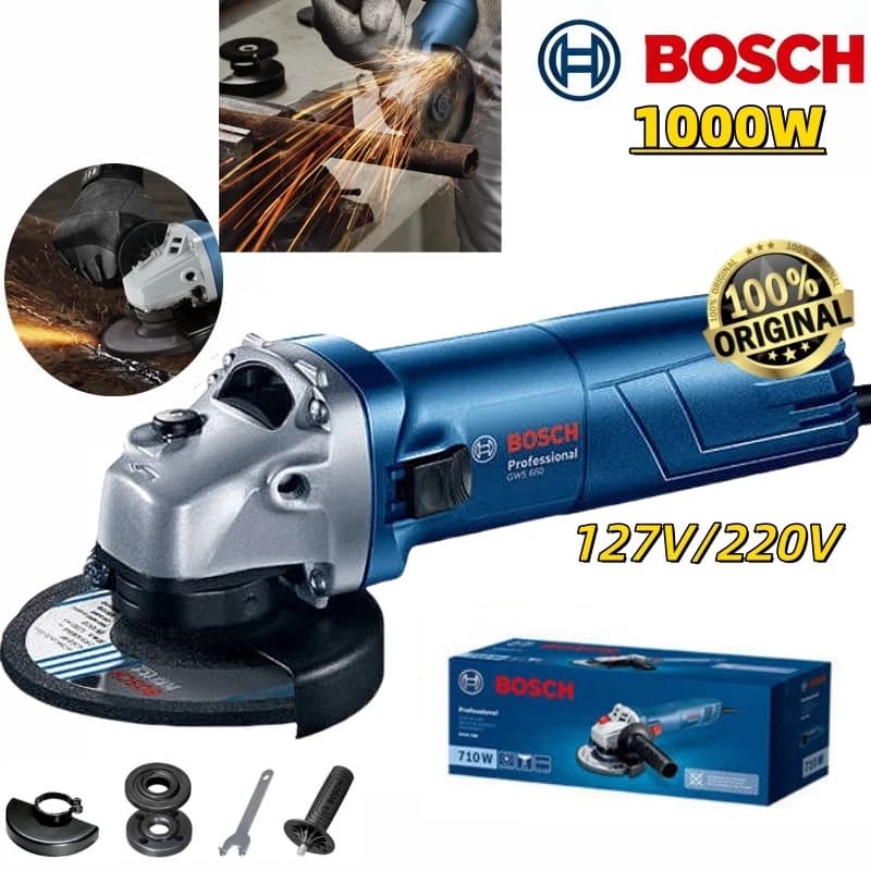 esmerilhadeira lixadeira bosch 110v GWS6-100 serra 1000W lixadeira 220V Angular esmerilhadeira Corte