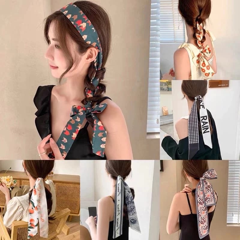 Lenço De Cetim Feminino , Faixa De Cabelo Com Fita Para Uso Diário Chapéu , Acesso À Internet