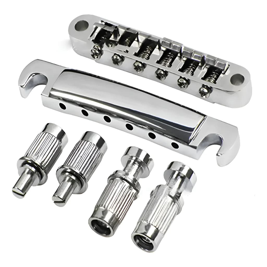 Ponte Cromada Tune-o-matic Para Guitarra Les Paul Lp