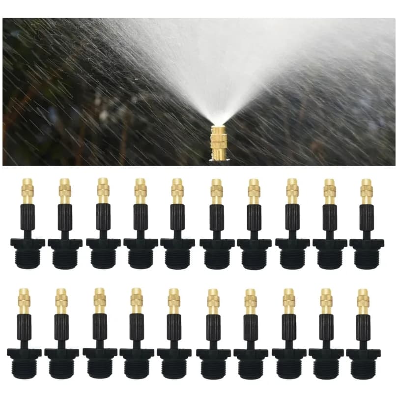 Kit 20 Nebulizador Sprinkler Névoa Irrigação Cobre 1/2 Rosca
