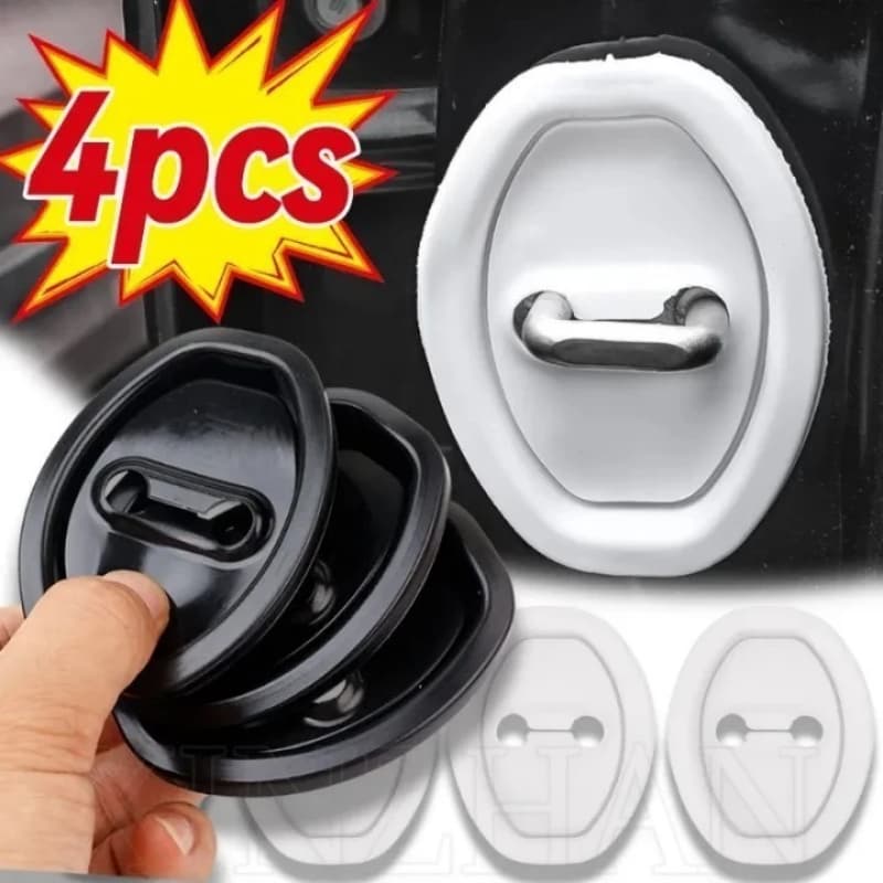 Conjunto de 4 peças de isolamento acústico anticolisão almofada silenciosa-absorvedor de proteção de fechadura de carro