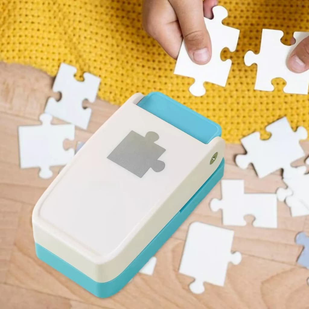 Puzzle Punch, Mini Fabrica de Quebra-Cabeças, Máquina Portátil para Criar Peças de Quebra-Cabeça. Crie seus próprios