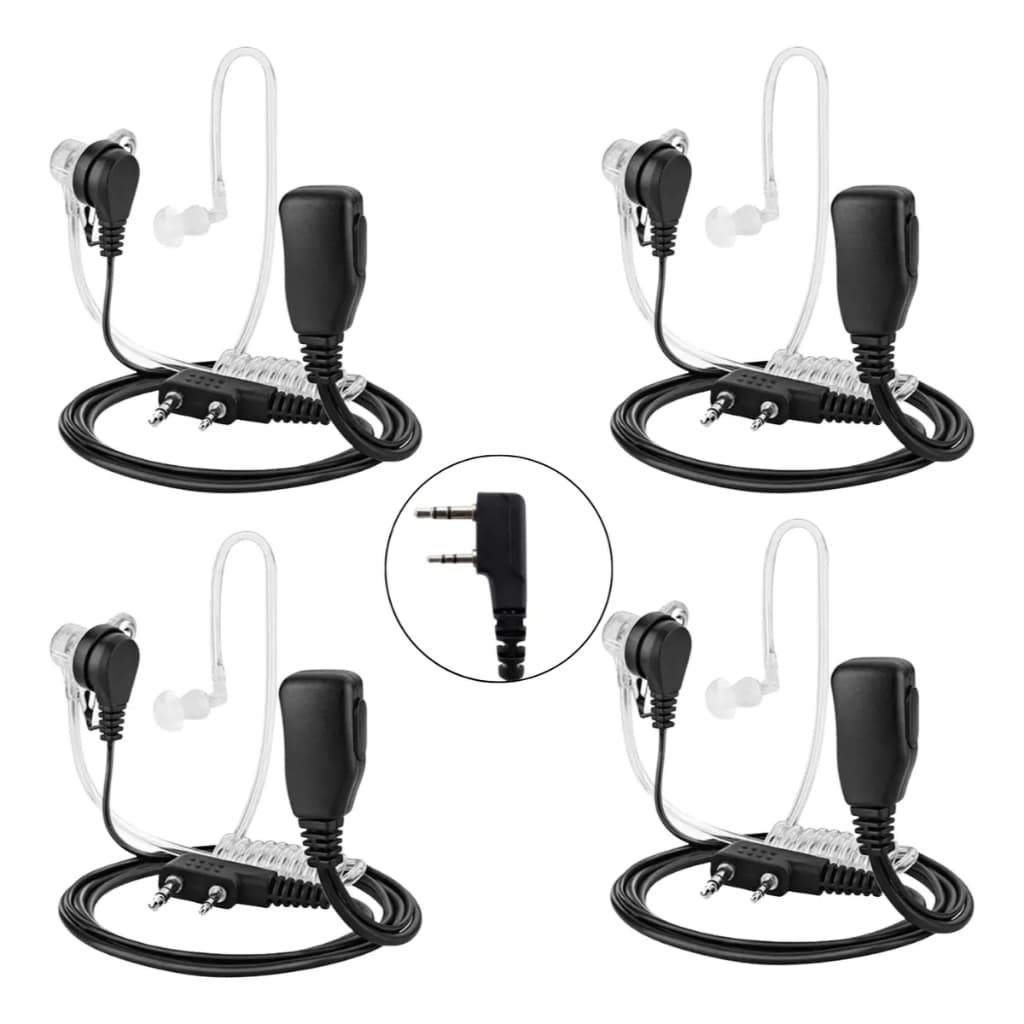 Combo 4 Fones De Ouvido Para Rádio Baofeng 777s Promoção + Nf
