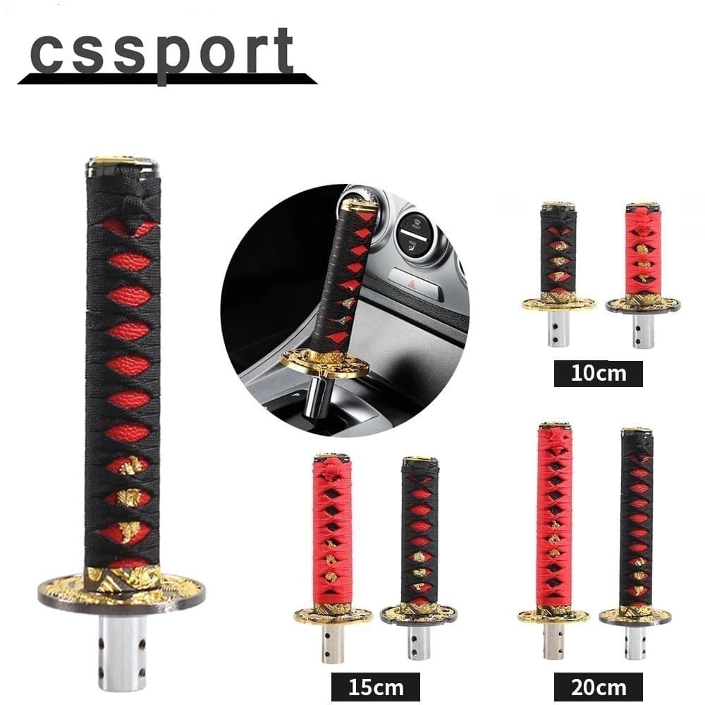 Botão De Mudança De Espada Samurai JDM Universal , 10CM , 15CM , 20CM , 26CM , Katana , Faca , Marcha Com Adaptadores SK