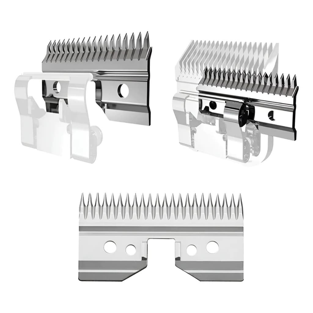 Kit 2 Lâminas Cortante De Aço Inox Para Andis, Oster