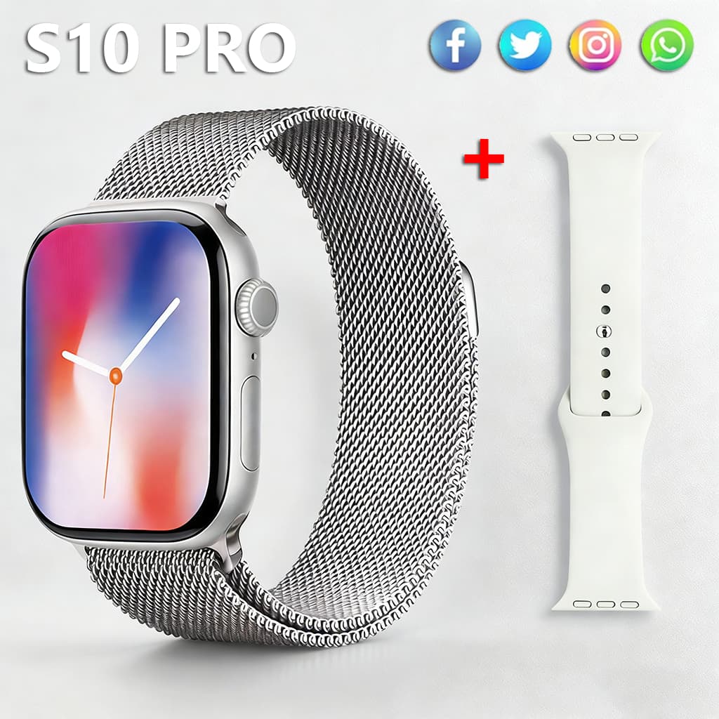 smartwatch Watch 10 Série S10 Pro MINI Relógio de moda para chamadas Bluetooth Monitoramento Cardíaco