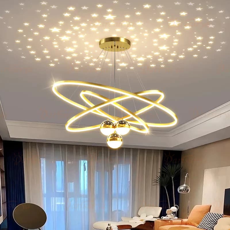 110V-220V 3 Cores Em 1 Luz Sala De Estar Lustre Cozinha Led Lâmpada Do Teto Nordic Moderno Decoração