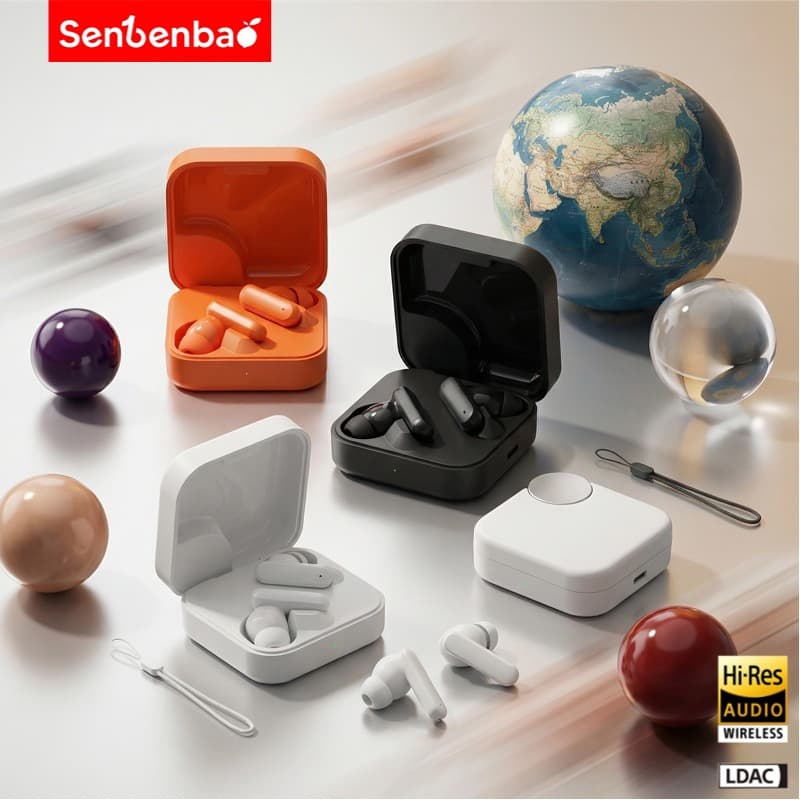 Senbenbao Buds 2 Pro TWS Bluetooth 5.4 Fone De Ouvido Inteligente Sem Fio Controle De Toque Redução De Ruído
