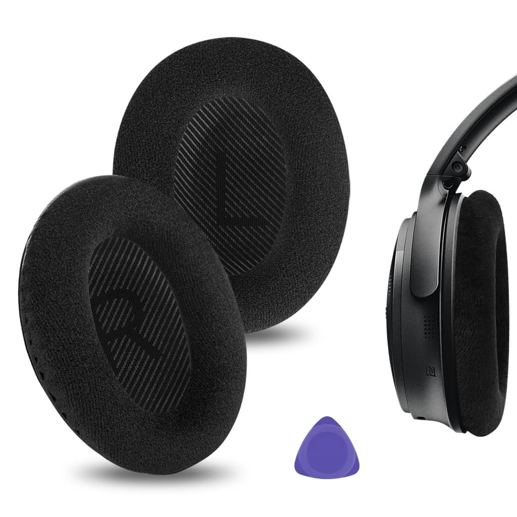 Almofadas De Substituição De Veludo Geekria Para Fones De Ouvido New QuietComfort , QC45 , QC35II , QC35 , QC25 , QC SE