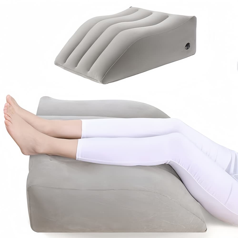 Travesseiro Inflável para Exercício e Elevação das Pernas, Apoio para os Pés, Travesseiro Portátil