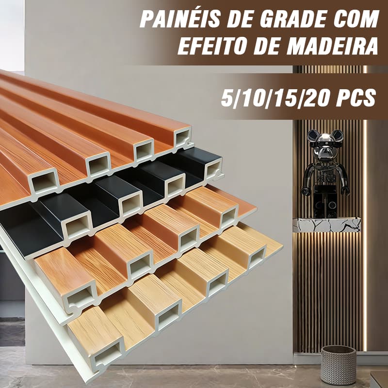 10/20PCS Painel Ripado Em Placa 100*15CM Pvc Adequado Para Salas De Estar Paredes De Jardim Etc