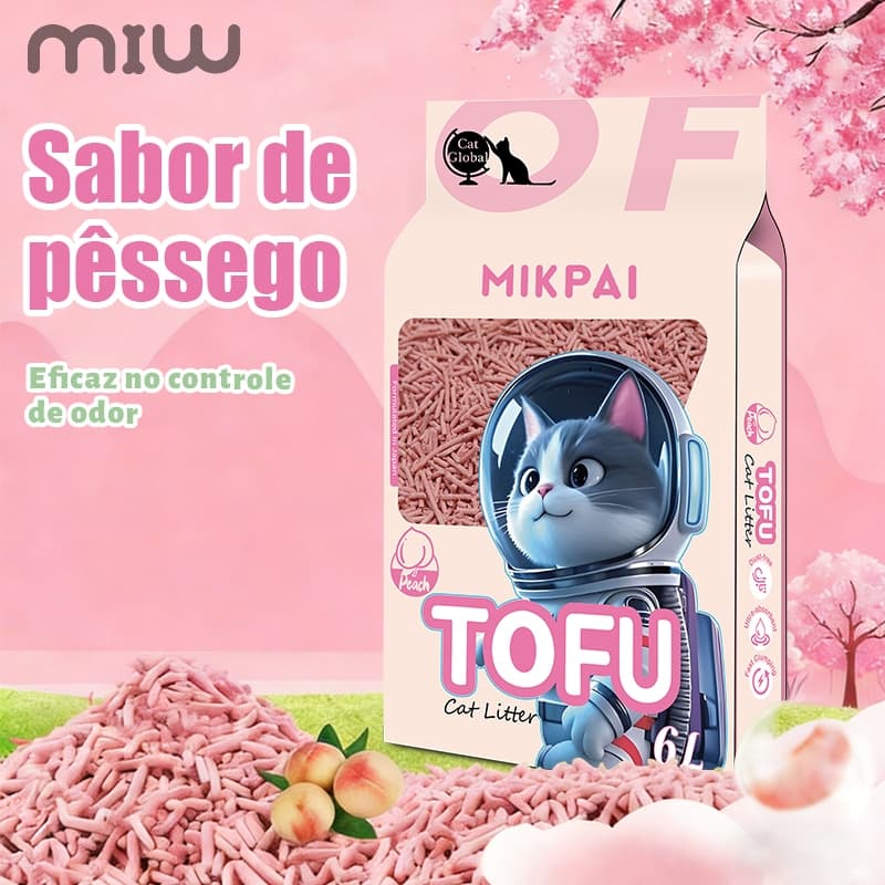 Controle Biodegradável Do Odor Carvão 1.5mm 4kg Tofu Da Maca Gato