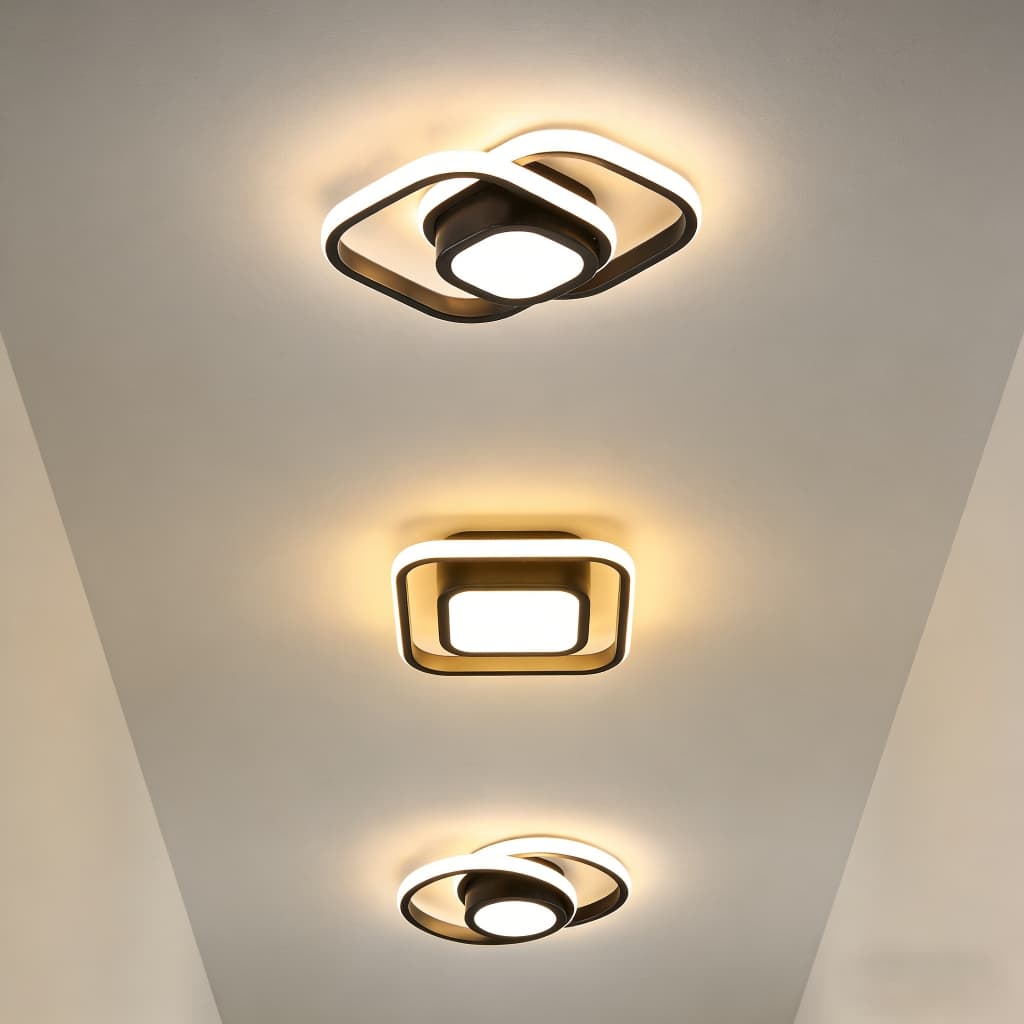 Plafon Luminária De Teto LED 3 Cores 110V-220V Moderna Para Sala Quarto Hall Cozinha