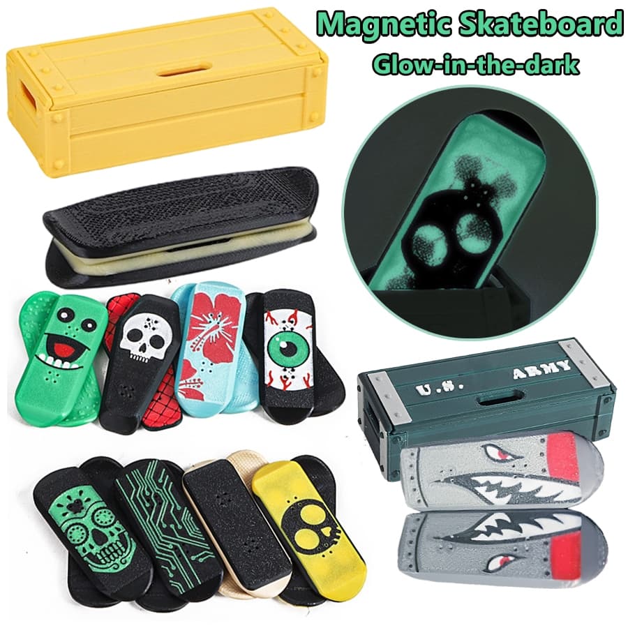 3D Impresso Magnético Mini Fingerboard Prancha De Dedo De Bolso Para Crianças Alívio Do Estresse