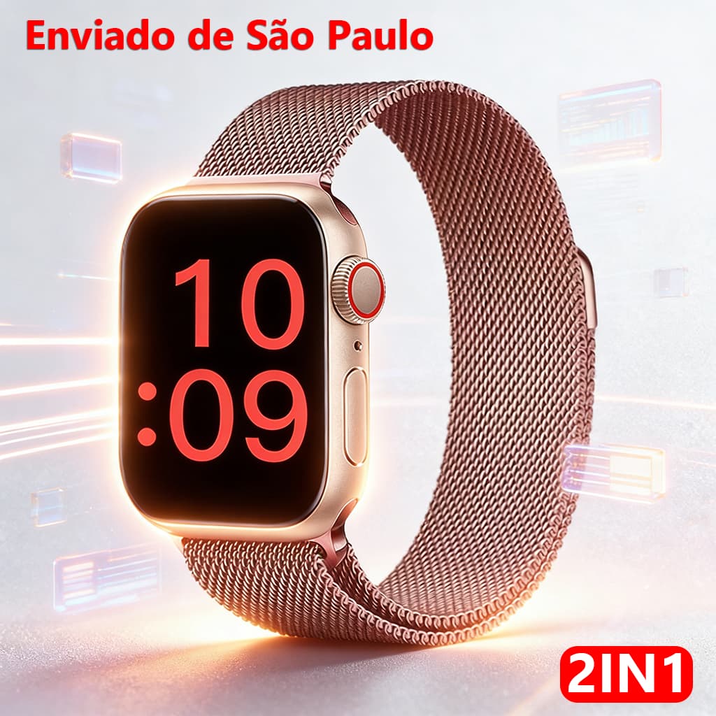 Novo mini relógio inteligente para homens e mulheres com teste de pressão arterial para chamadas Bluetooth