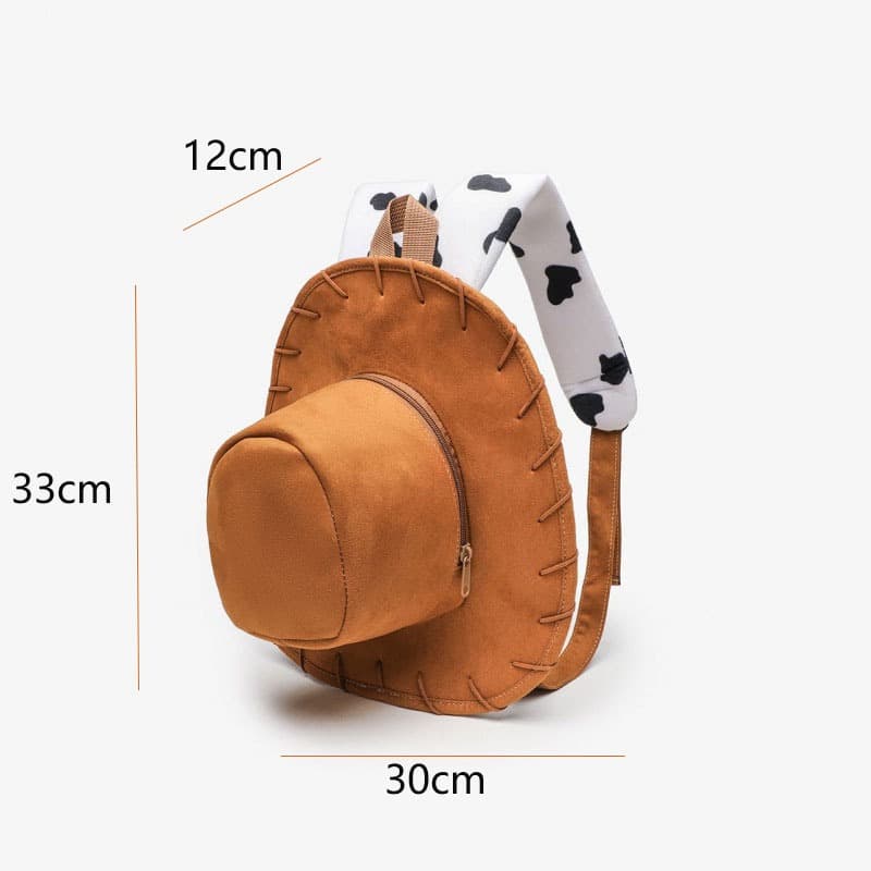 Cartoon Toy Story Woody Chapéu Mochila Bonito Grande Capacidade De Viagem Vaca Impressão Cintas Unisex