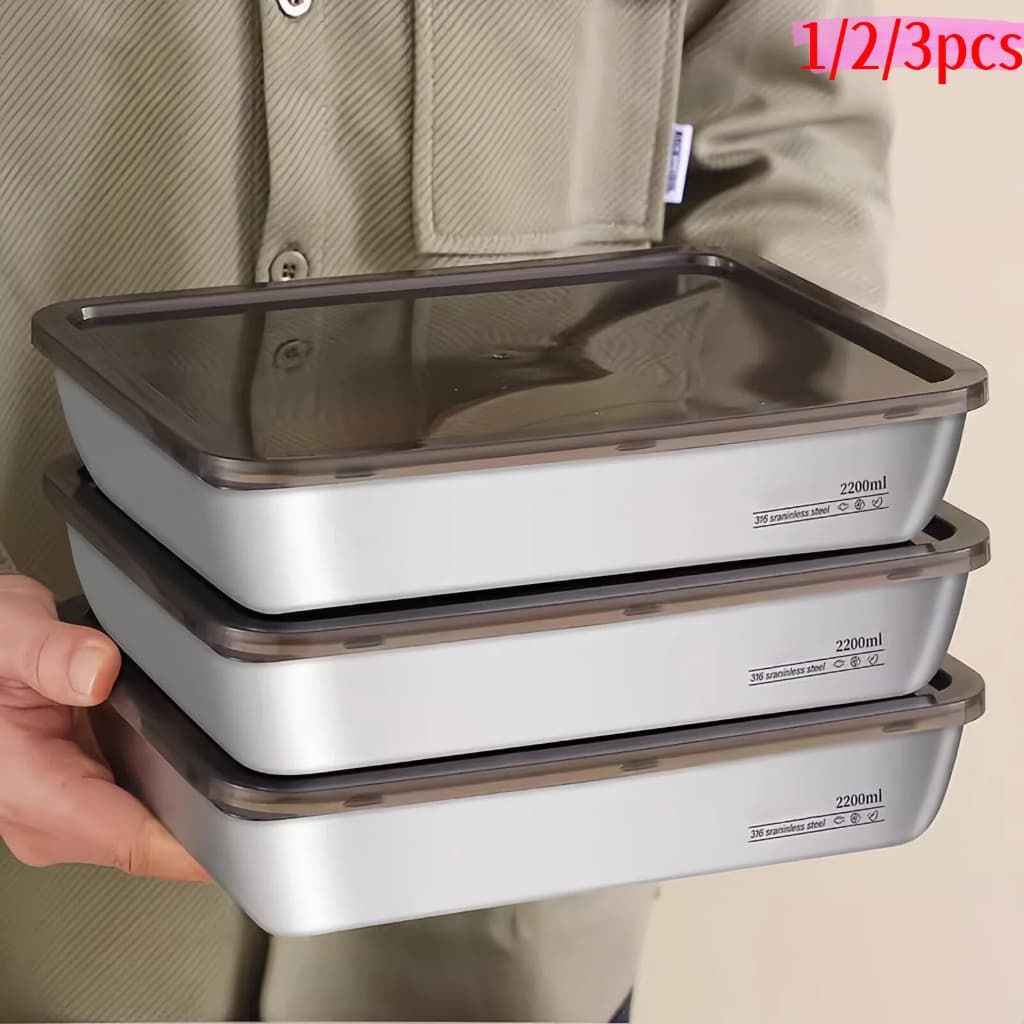 Recipiente De Cozimento De Grande Capacidade De Aço Inoxidável Resistente Ao Calor E Frio