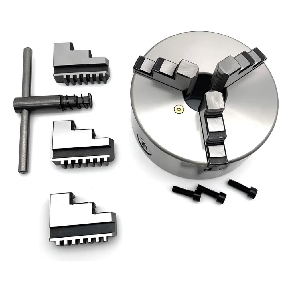 Placa 100mm P/ Torno 3 Castanha 4 Pol Universal 3 Castanhas